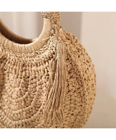 Straw Bag for Women Crossbody Beach Tote Black Clutch Shoulder Bags Summer Travel Handbag Female Bag Purse Women (Color : N) ...