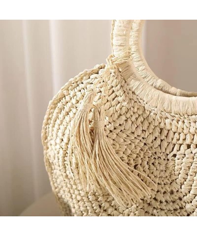 Straw Bag for Women Crossbody Beach Tote Black Clutch Shoulder Bags Summer Travel Handbag Female Bag Purse Women (Color : N) ...