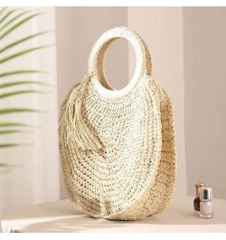 Straw Bag for Women Crossbody Beach Tote Black Clutch Shoulder Bags Summer Travel Handbag Female Bag Purse Women (Color : N) ...