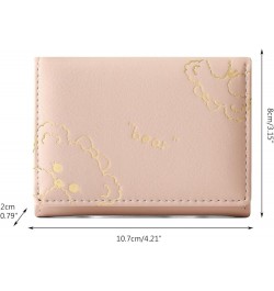 Cute Bear Women Small Fashion Purse Multi Card ID Bag Ladies Wallet Clutch Bag Girl Purse (Light Blue, One Size) Beige One Si...