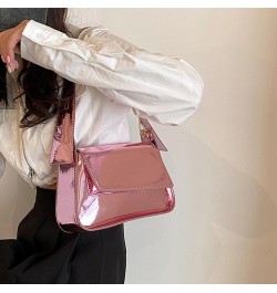 Women's Evening Bag Y2k Metallic Sparkly Handbags Small Purse Fashion Shoulder Party Laser Leather Crossbody Bags Pink-1 $17....