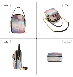 Glitter Backgrounds Version Small Crossbody Bag Functional Multi Pocket Bag Shoulder Handbag $14.78 Crossbody Bags