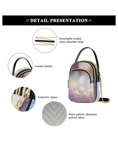 Glitter Backgrounds Version Small Crossbody Bag Functional Multi Pocket Bag Shoulder Handbag $14.78 Crossbody Bags