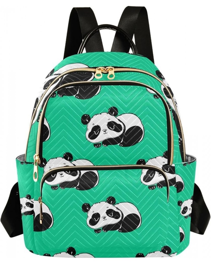 Women Backpack Funny Little Cute Panda Bear Anti-Theft Travel Backpack with Luggage Belt Lightweight Handbag Lady Purse Roomy...