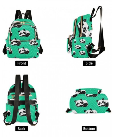 Women Backpack Funny Little Cute Panda Bear Anti-Theft Travel Backpack with Luggage Belt Lightweight Handbag Lady Purse Roomy...