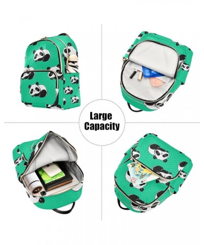 Women Backpack Funny Little Cute Panda Bear Anti-Theft Travel Backpack with Luggage Belt Lightweight Handbag Lady Purse Roomy...