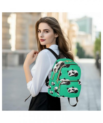 Women Backpack Funny Little Cute Panda Bear Anti-Theft Travel Backpack with Luggage Belt Lightweight Handbag Lady Purse Roomy...