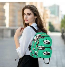 Women Backpack Funny Little Cute Panda Bear Anti-Theft Travel Backpack with Luggage Belt Lightweight Handbag Lady Purse Roomy...