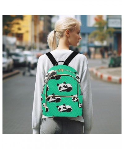 Women Backpack Funny Little Cute Panda Bear Anti-Theft Travel Backpack with Luggage Belt Lightweight Handbag Lady Purse Roomy...