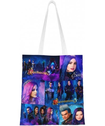 Descendants Cartoon 3 Movie Canvas Totes Bag Women Girls Totes Bag Shoulder Bag Cartoon Casual Shoulder Tote $16.45 Totes