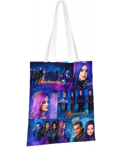 Descendants Cartoon 3 Movie Canvas Totes Bag Women Girls Totes Bag Shoulder Bag Cartoon Casual Shoulder Tote $16.45 Totes