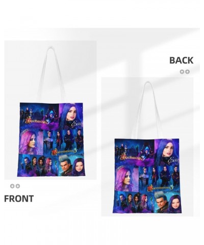 Descendants Cartoon 3 Movie Canvas Totes Bag Women Girls Totes Bag Shoulder Bag Cartoon Casual Shoulder Tote $16.45 Totes