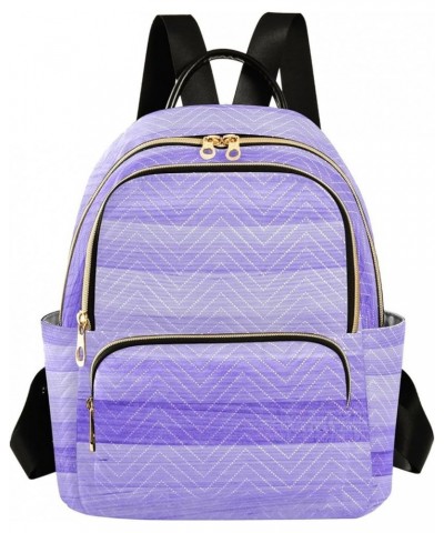 Women Backpack Sweet Purple Wooden Anti-Theft Travel Backpack with Luggage Belt Durable Lightweight Handbag Lady Purse Roomy ...