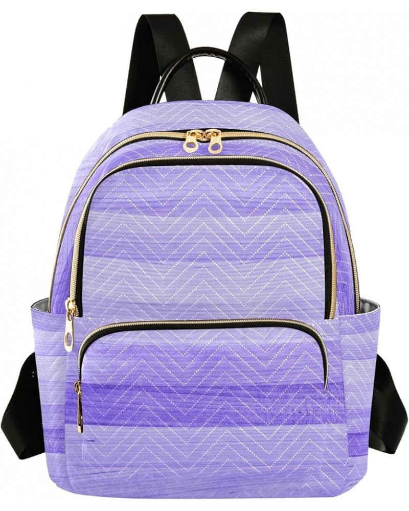 Women Backpack Sweet Purple Wooden Anti-Theft Travel Backpack with Luggage Belt Durable Lightweight Handbag Lady Purse Roomy ...