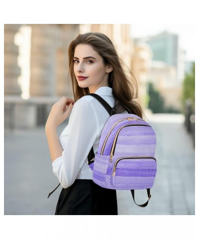 Women Backpack Sweet Purple Wooden Anti-Theft Travel Backpack with Luggage Belt Durable Lightweight Handbag Lady Purse Roomy ...