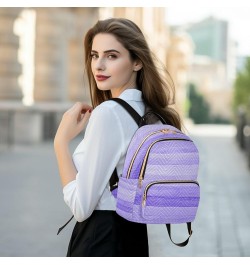 Women Backpack Sweet Purple Wooden Anti-Theft Travel Backpack with Luggage Belt Durable Lightweight Handbag Lady Purse Roomy ...