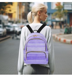 Women Backpack Sweet Purple Wooden Anti-Theft Travel Backpack with Luggage Belt Durable Lightweight Handbag Lady Purse Roomy ...