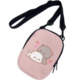 Messenger Bag for Women Men Small Crossbody Purse with Adjustable Strap Travel Shoulder Bag for Phone Keys Nice Gifts Pink Co...