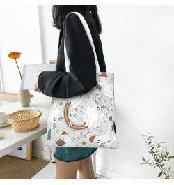 Merry Christmas Single Shoulder Fashion Canvas Tote Shopping Bags Handbags For Men And Women Merry Christmas7 $11.52 Totes