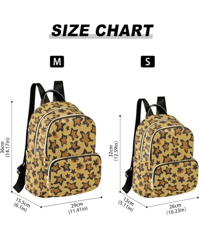 Travel Backpack Purse for Women Fashion Anti-theft Work Casual Star Leopard Print Daypack Shoulder Bag Medium Size Medium $17...