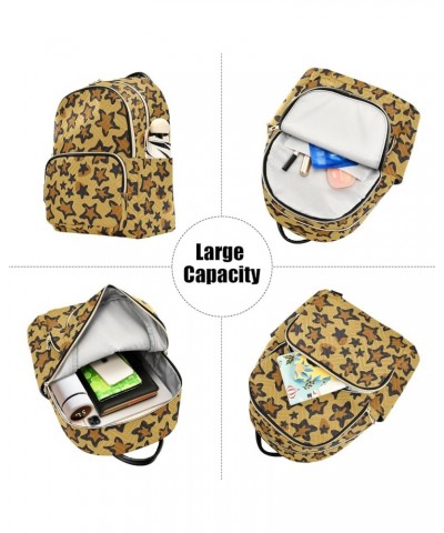 Travel Backpack Purse for Women Fashion Anti-theft Work Casual Star Leopard Print Daypack Shoulder Bag Medium Size Medium $17...