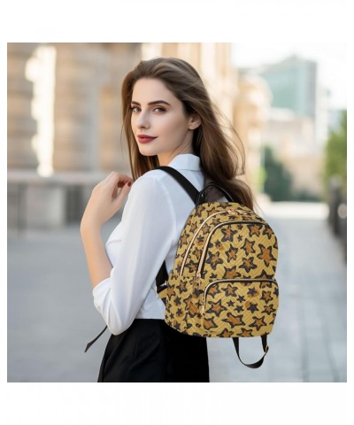 Travel Backpack Purse for Women Fashion Anti-theft Work Casual Star Leopard Print Daypack Shoulder Bag Medium Size Medium $17...