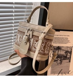 Women Clutch Handbag Crossbody Bag, PU Leather Fashion Design Shoulder Strap Bag Ladies Casual Top-handle Bags White $18.47 T...