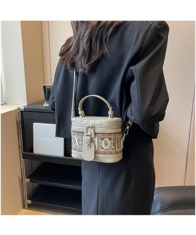 Women Clutch Handbag Crossbody Bag, PU Leather Fashion Design Shoulder Strap Bag Ladies Casual Top-handle Bags White $18.47 T...