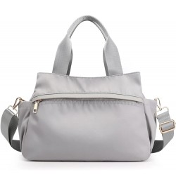 Women Shoulder Bag Crossbody Bag Nylon Handbag Casual Messenger Bag Waterproof Top Handle Bag Grey $23.99 Shoulder Bags