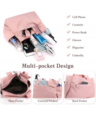 Women Shoulder Bag Crossbody Bag Nylon Handbag Casual Messenger Bag Waterproof Top Handle Bag Grey $23.99 Shoulder Bags