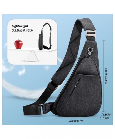 Crossbody Bag Anti-Theft Lightweight Casual Shoulder Backpack Sling Chest Bag Belt Rucksack For Travel Bicycle Sport Blue Rig...