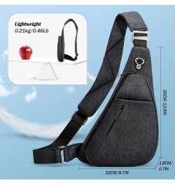 Crossbody Bag Anti-Theft Lightweight Casual Shoulder Backpack Sling Chest Bag Belt Rucksack For Travel Bicycle Sport Blue Rig...