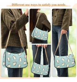 Penguin Animal Cartoon Shoulder Handbags for Women Travel Hobo Tote Handbag Women Gold Chain Shoulder Bags Purse with Zipper ...