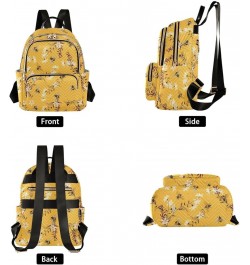 Bee Flowers Backpack Purse for Women Ladies Fashion Travel MiniShoulder Bags Handbag Back Pack Lady Purse,M Medium $20.99 Bac...