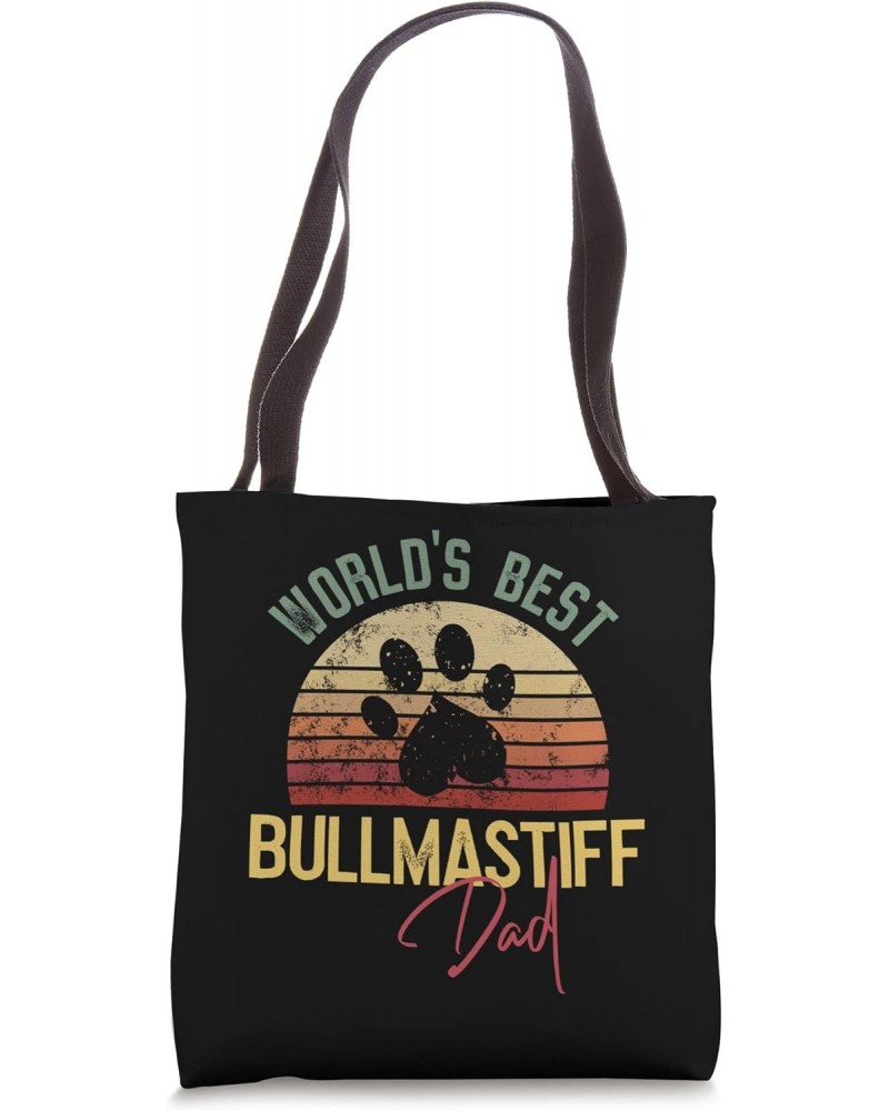 World´s Best Bullmastiff Dad Tote Bag $11.17 Totes