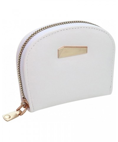 Metal Wallet Fashion Multifunction Solid Color Card Neutral Women Purses and Handbags for Women with (White, One Size) $9.73 ...