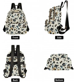 Abstract Skin Pattern with Black Flower Backpack Purse for Women Lightweight Back Pack Casual Daypack Travel Shoulder Bag Boo...