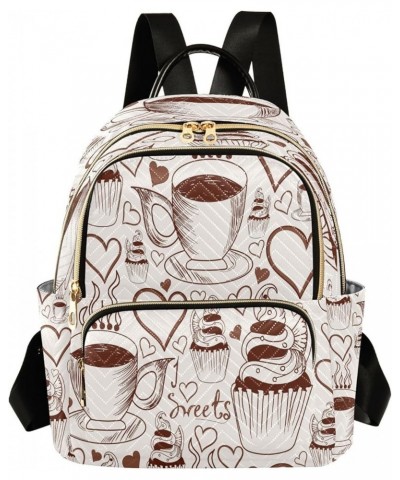 Cartoon Forest Mushrooms Women Backpack Purse Ladies Fashion Shoulder Bag Daypack Travel Bag 10L Multicolor7 Small $17.84 Bac...