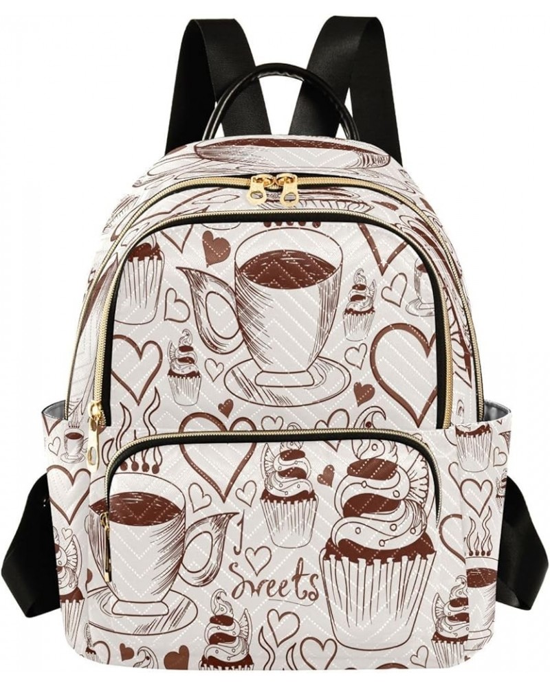 Cartoon Forest Mushrooms Women Backpack Purse Ladies Fashion Shoulder Bag Daypack Travel Bag 10L Multicolor7 Small $17.84 Bac...