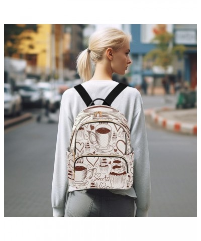 Cartoon Forest Mushrooms Women Backpack Purse Ladies Fashion Shoulder Bag Daypack Travel Bag 10L Multicolor7 Small $17.84 Bac...