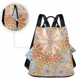 Peace Fresh Chrysanthemum Travel Backpack Purse for Women Multipurpose Design Ladies Fashion Bag with Pompom $20.00 Backpacks