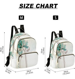 Mini Backpack for Women, Green Lily Travel Backpack Purse for Ladies, Small Bookbag Daypack Shoulder Bag M A136 Medium $15.40...