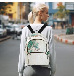 Mini Backpack for Women, Green Lily Travel Backpack Purse for Ladies, Small Bookbag Daypack Shoulder Bag M A136 Medium $15.40...