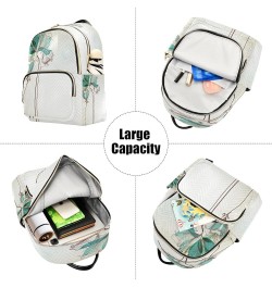 Mini Backpack for Women, Green Lily Travel Backpack Purse for Ladies, Small Bookbag Daypack Shoulder Bag M A136 Medium $15.40...