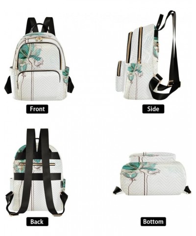 Mini Backpack for Women, Green Lily Travel Backpack Purse for Ladies, Small Bookbag Daypack Shoulder Bag M A136 Medium $15.40...