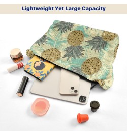 Tropical Leaves Fruits Pineapple Fluffy Crossbody Bag Furry Tote Bags for Women Fuzzy Purse Handbag Lady Shoulder Bag Large P...