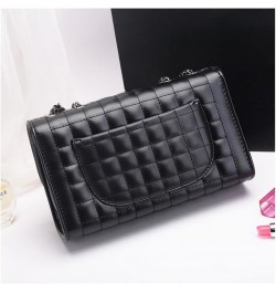 Women's Bag Classic Diamond Checkered Chain Bag Black Bag-gold Chain $17.64 Shoulder Bags