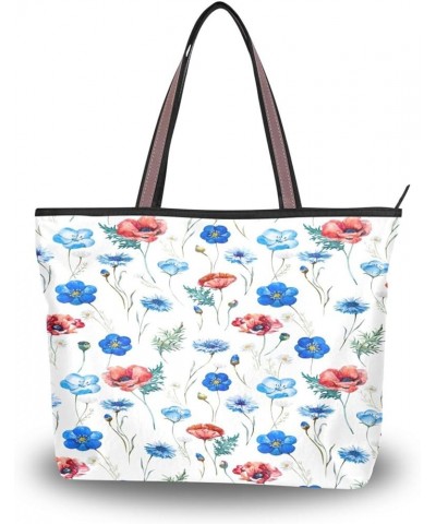 Tote Bag for Women with Zipper,Polyester Tote Purse Holiday Tote Bag Work Handbag Women Gift 5 $13.85 Totes