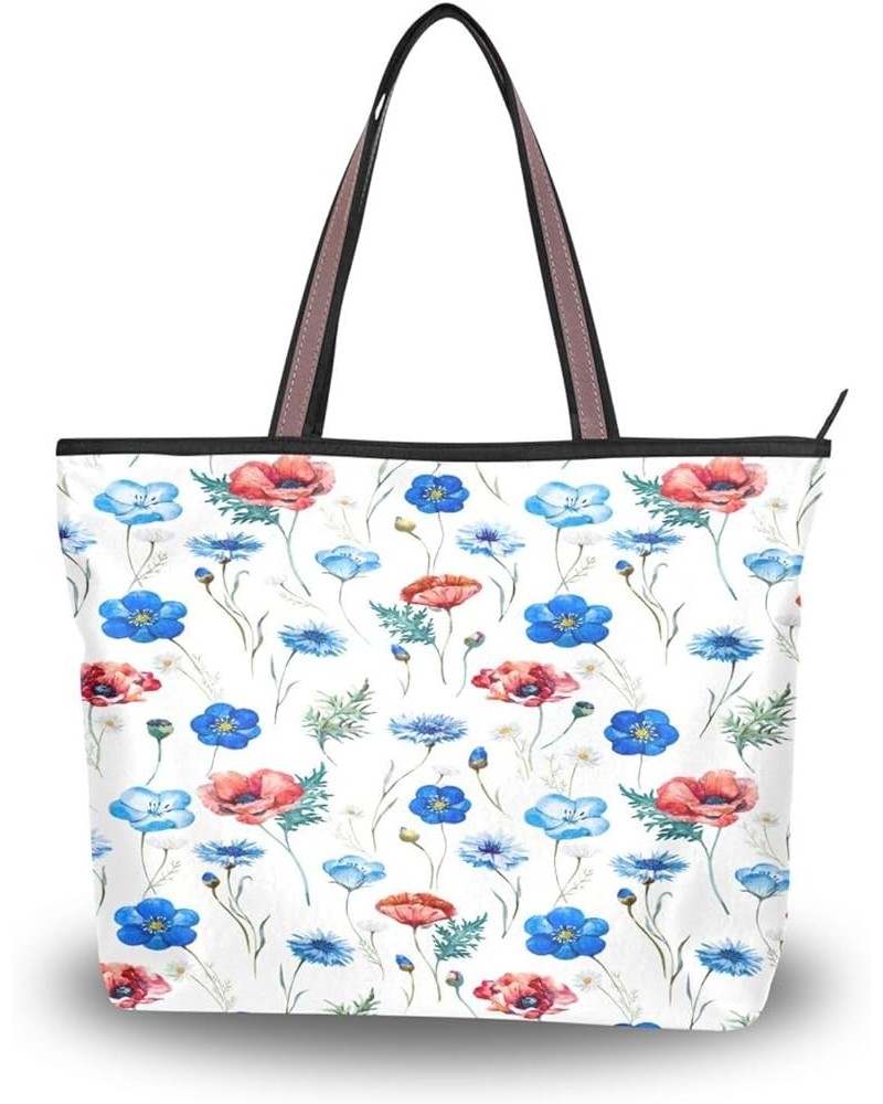 Tote Bag for Women with Zipper,Polyester Tote Purse Holiday Tote Bag Work Handbag Women Gift 5 $13.85 Totes