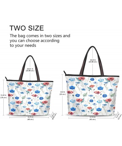 Tote Bag for Women with Zipper,Polyester Tote Purse Holiday Tote Bag Work Handbag Women Gift 5 $13.85 Totes